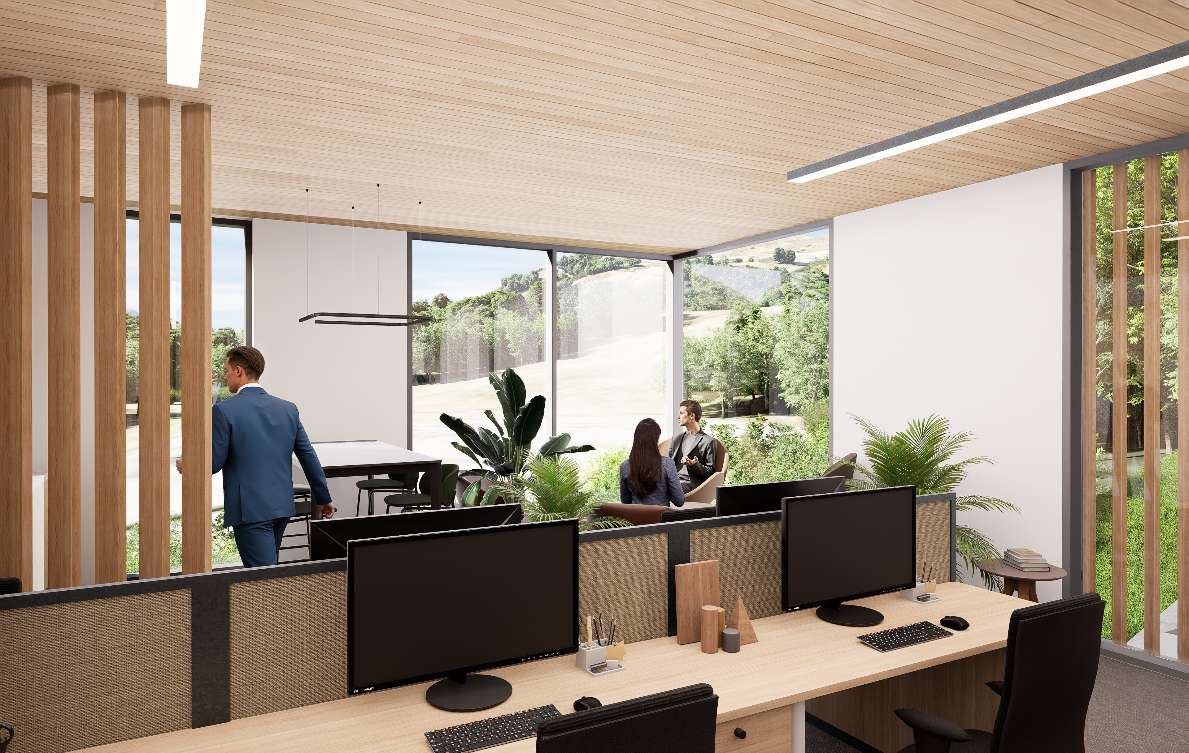 Commercial B2 Unit 1-1A interior render